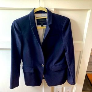 J. Crew navy blue wool regent blazer
